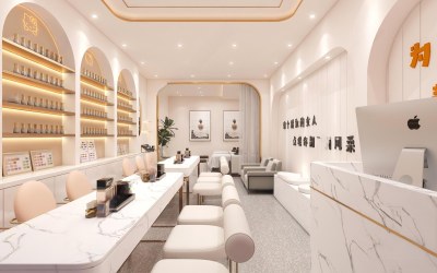 现代美容SPA店3D模型下载